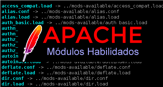 módulos habilitados do Apache 2.4x