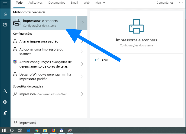 conectar uma impressora sem fio no Windows 10