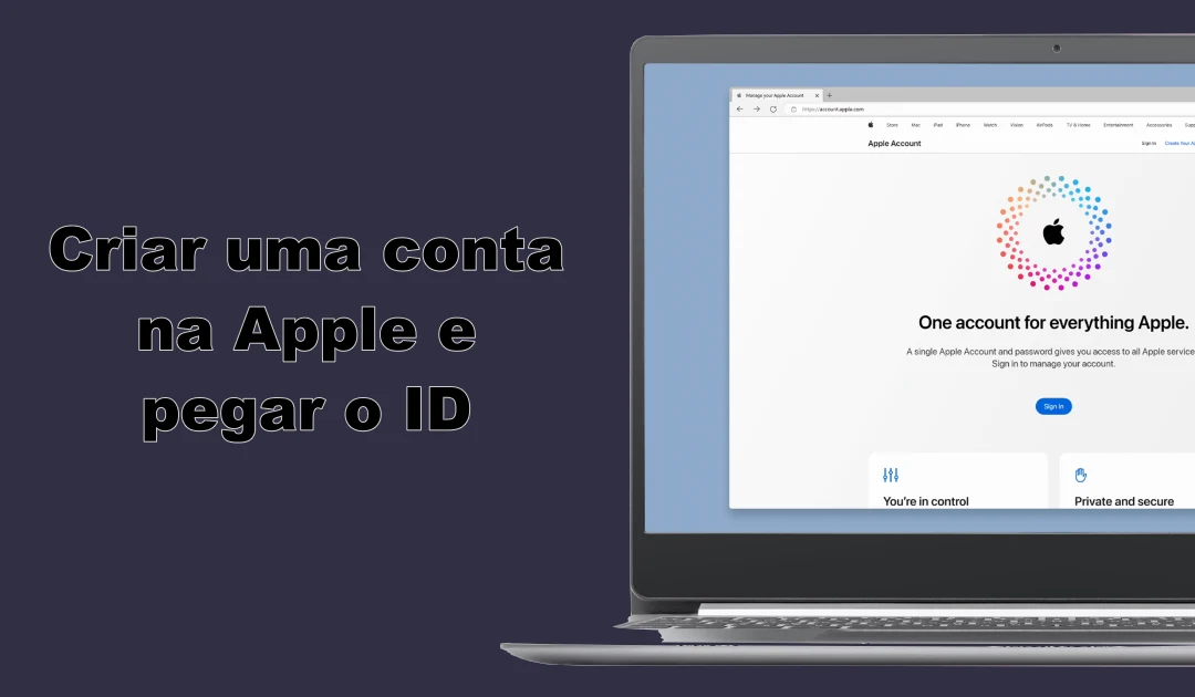 Como criar uma conta na Apple e obter o ID