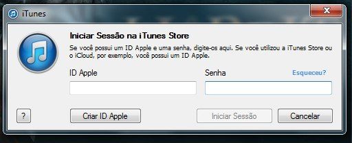 Acessar iCloud e iTunes