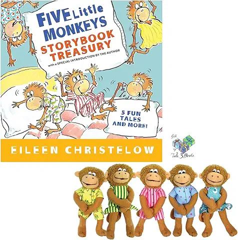 MerryMakers Five Little Monkeys Finger Puppet