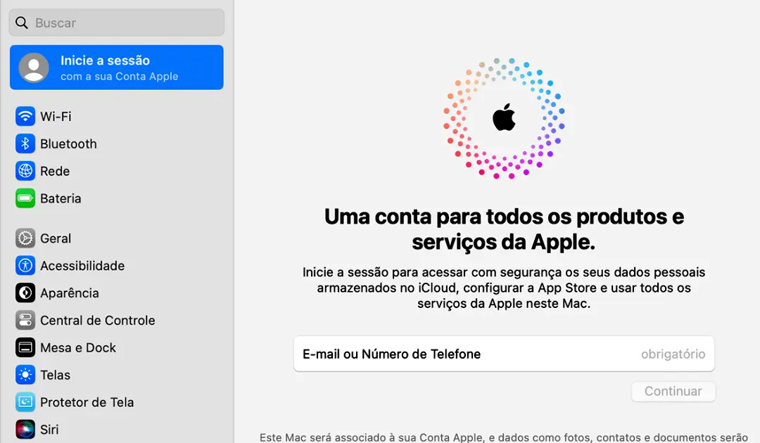 Criar um novo ID da Apple no iPhone ou iPad