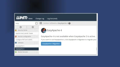 Instalar EasyApache 4 no cPanel WHM