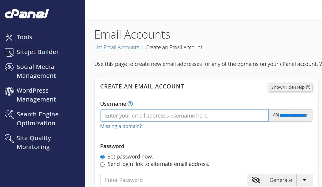 Como configurar contas de e-mail para o seu site no cPanel