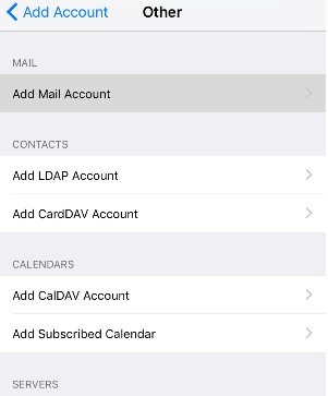 Adicionar e-mail no iPhone