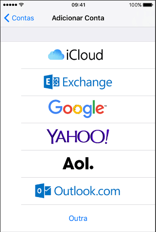 Configurar uma conta de e-mail no iPhone ou iPad
