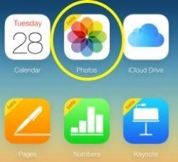 Como eu Encontro Minhas Fotos no iCloud
