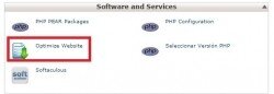 Otimizar site pelo cPanel