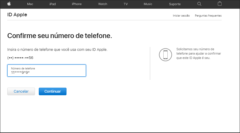 esqueci minha senha do iCloud posso recuperar