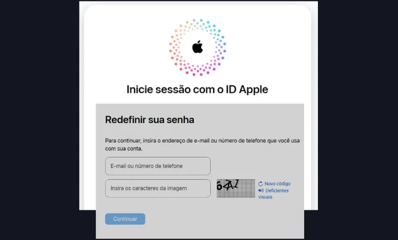 Esqueci Minha Senha do iCloud