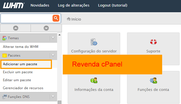 Contas de Revenda cPanel