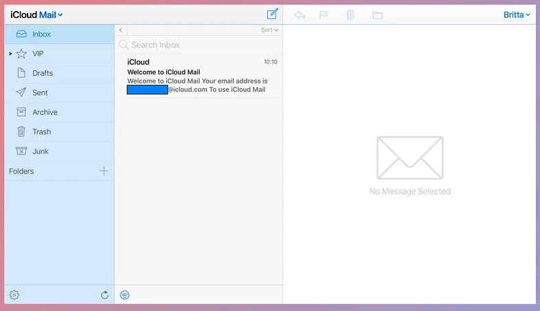 Criar um endereço de e-mail no icloud
