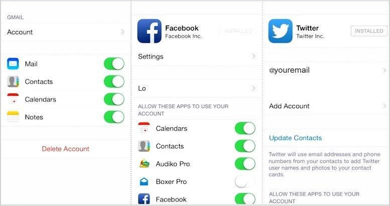 Como Transferir contatos e-mails e calendários para iOS