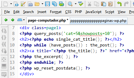 Criar uma Página Wordpress para exibir as últimas postagens