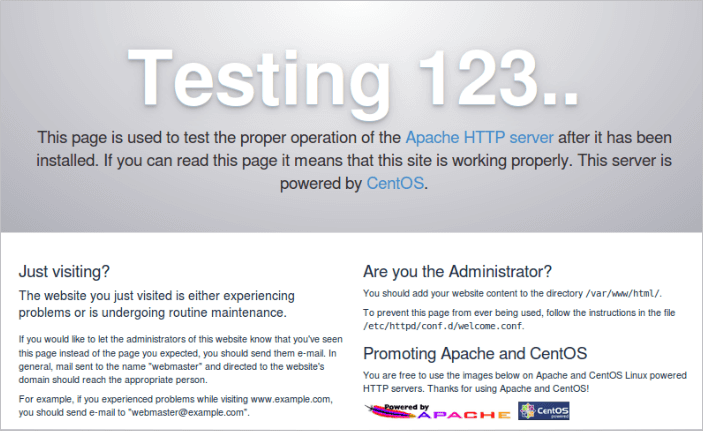 Instale o Servidor da Web Apache