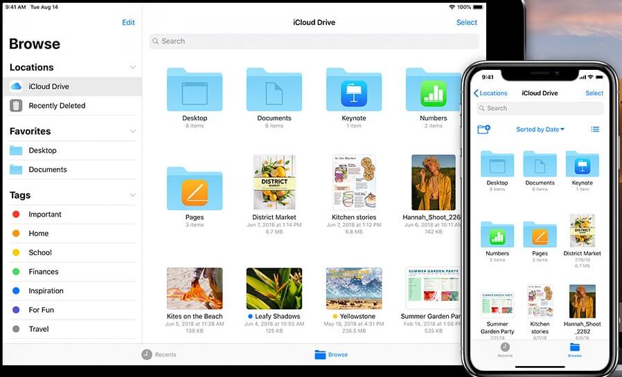 Salvar a pasta Desktop e Documentos no iCloud Drive