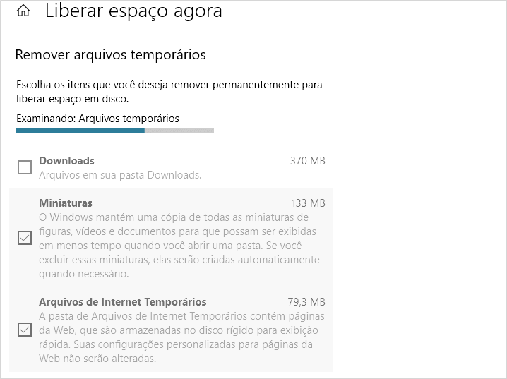 Liberar espaço no Windows 10 com o sensor de armazenamento