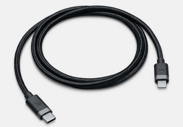 Tipos de cabos Mophie USB-C to Lightning Cable -1 m