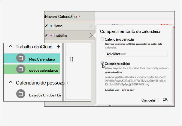 Como importar ou exportar o calendário do iCloud para o Outlook