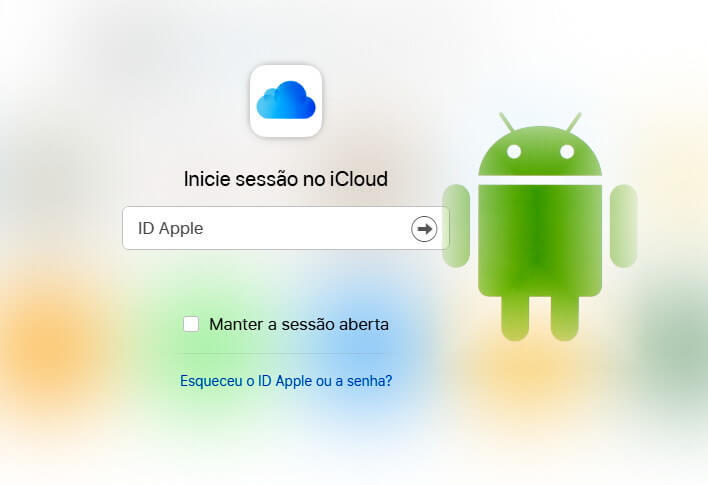 Como acessar o iCloud usando um celular Android