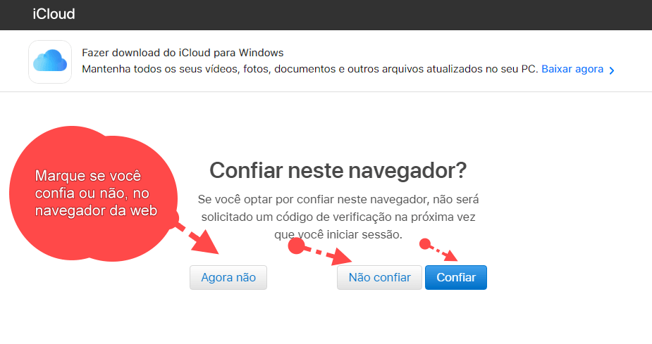 Confiar no navegador da web