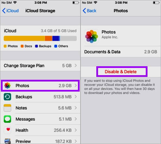 Como excluir fotos do iPhone, mas sem deletar do iCloud