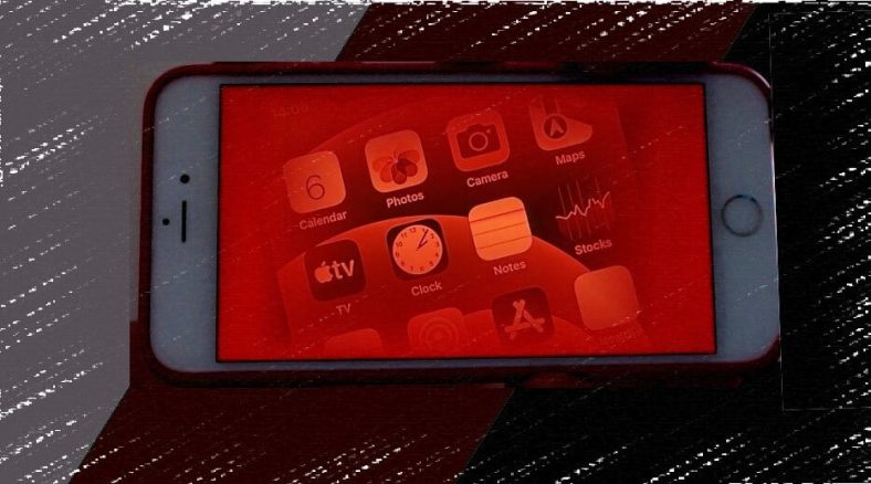 Como ativar a visão noturna do iPhone com com a tela vermelha nítida