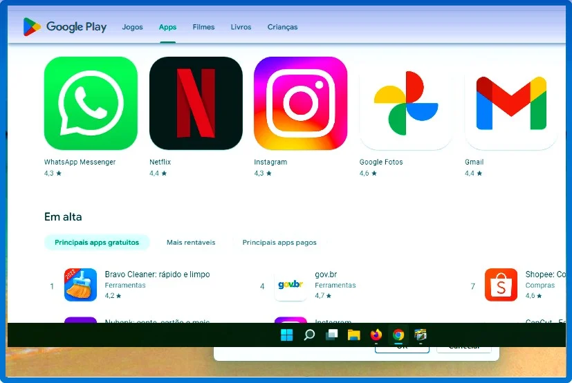 instalar a Google Play Store no Windows 11