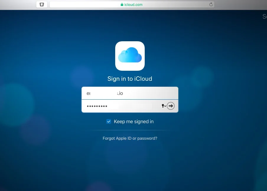 o que fazer se não conseguir iniciar sessão em iCloud