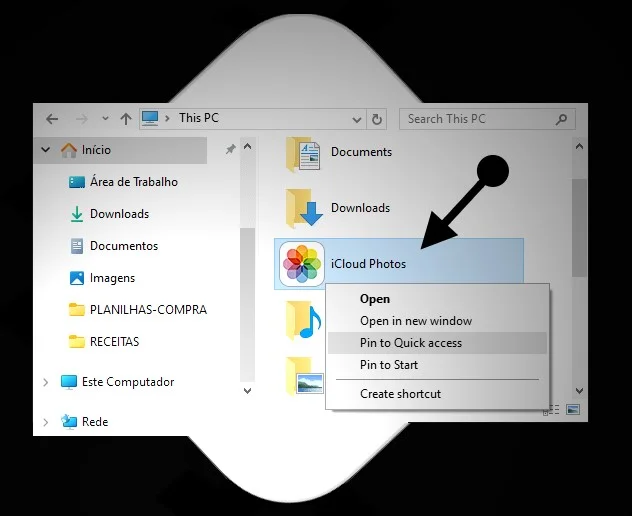 Como fazer download do iCloud para Windows 10 no notebook