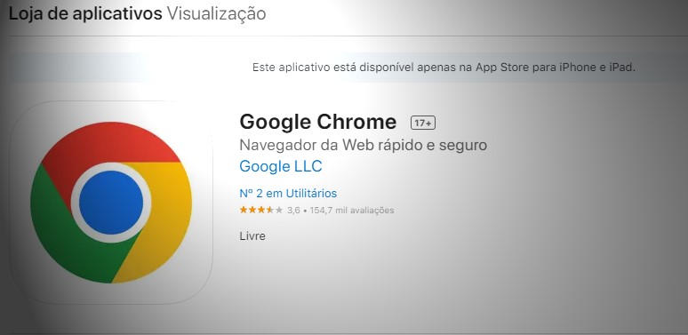 baixar o navegador Chrome para meu iPhone