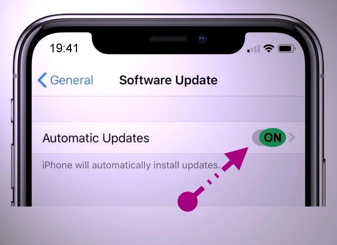 Atualiza o iPhone com atualização automática
