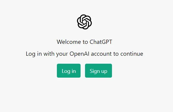 Criar uma conta para começar no ChatGPT