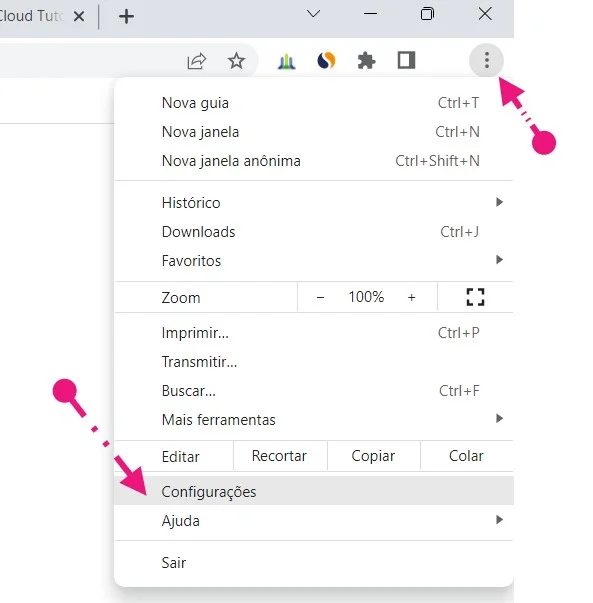 Como Desinstalar a extensão Custom Cursor for Chrome 