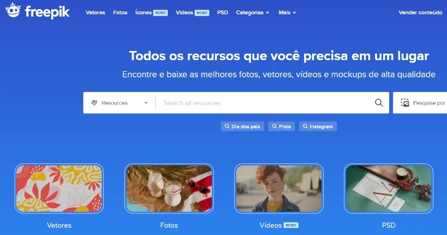 Freepik: uma plataforma que oferece vetores, fotos e ilustrações gratuitas