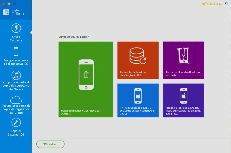 Recupere seus dados perdidos do iPhone com D-Back