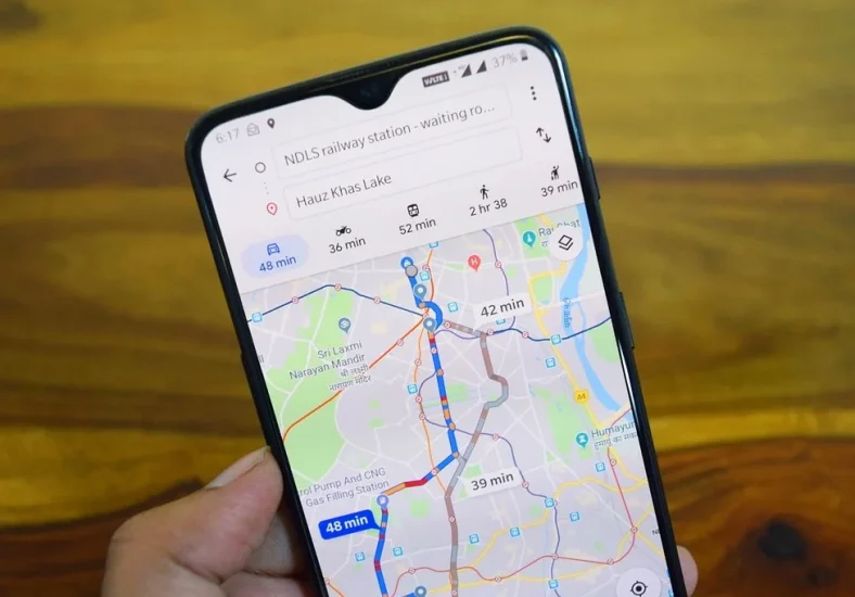 usar o Maps para navegação com mapas offline