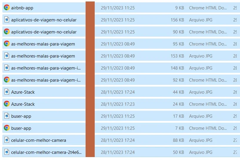 Modificar a visualização do Finder