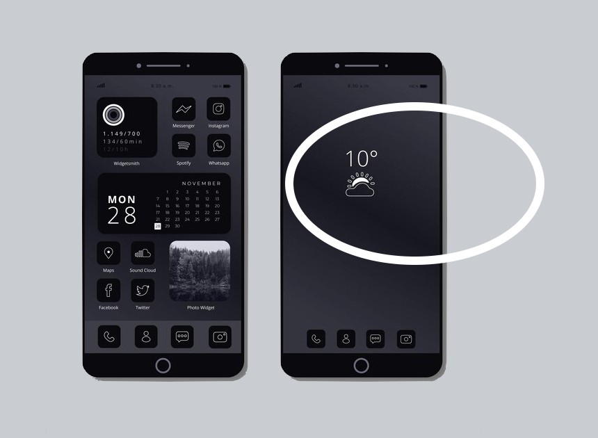 adicionar widgets à tela inicial do iPhone
