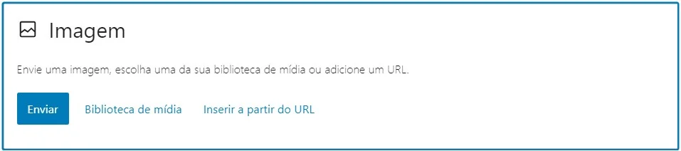 Bloco de imagens no WordPress