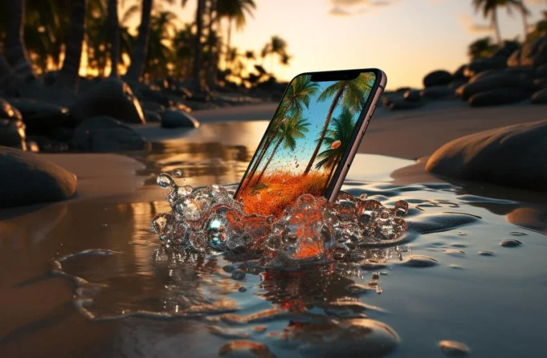 iPhone cair na água