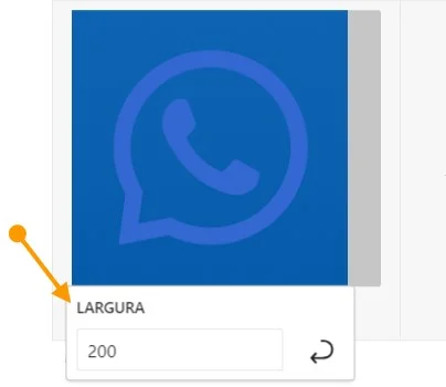 adicionar largura na imagem no editor Gutenberg