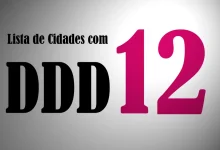 Cidades com DDD 12