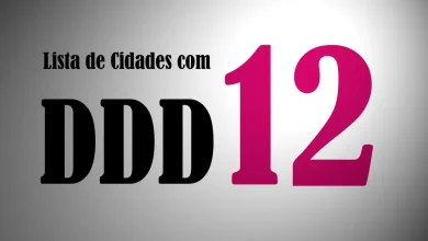 Cidades com DDD 12