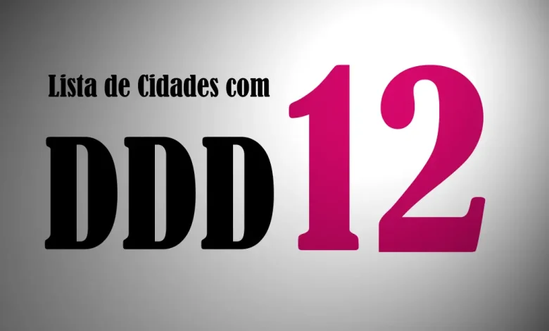 Cidades com DDD 12