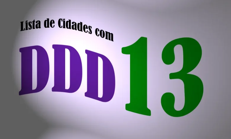 Lista de Cidades com DDD 13