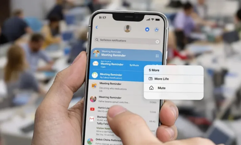 silenciar conversas longas de e-mail no iPhone