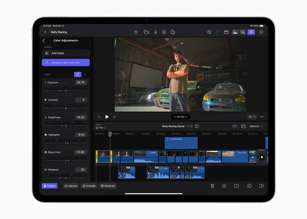 Exemplos do iCloud com Final Cut Pro