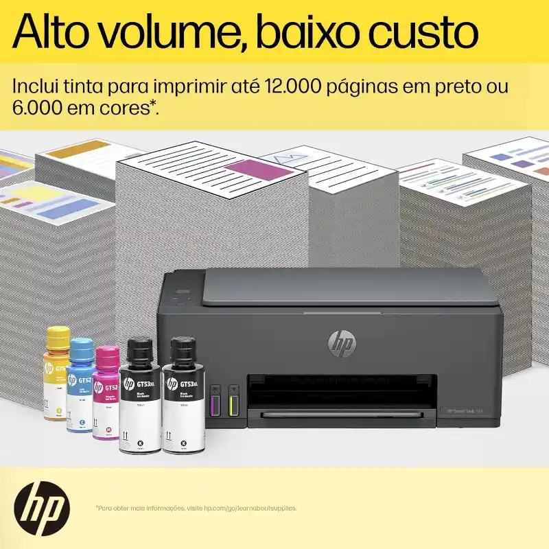 Benefícios Principais da Impressora HP Smart Tank 581